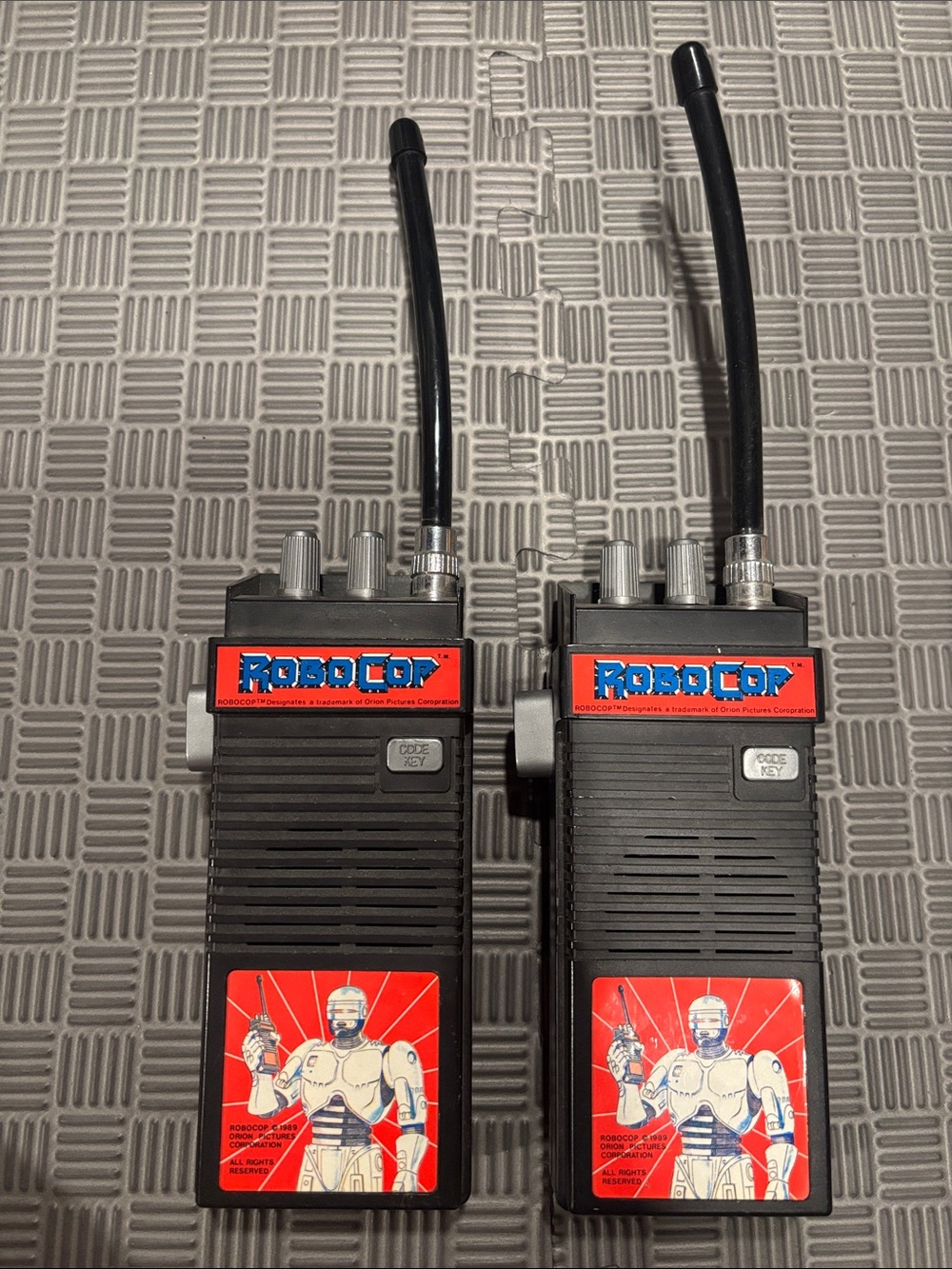 Vintage 1989 RoboCop Walkie Talkie Set